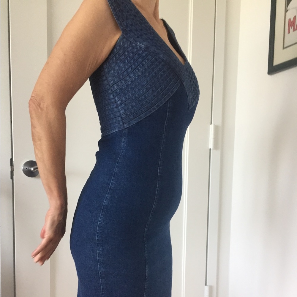 Vintage fitted denim dress
